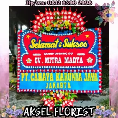 papan bunga ucapan selamat dan sukses